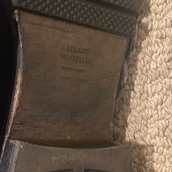 Stuart Weitzman Metermaid Boot Emerald Velvet size 10great condition heeled boot - Picture 6 of 10